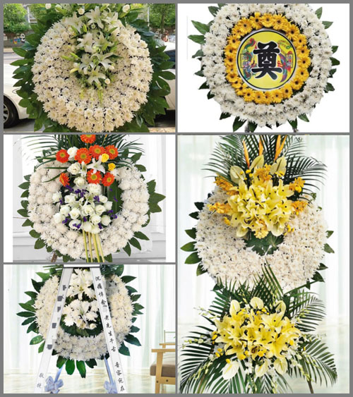 广东江门市江海区滘北街道富田村花圈速递